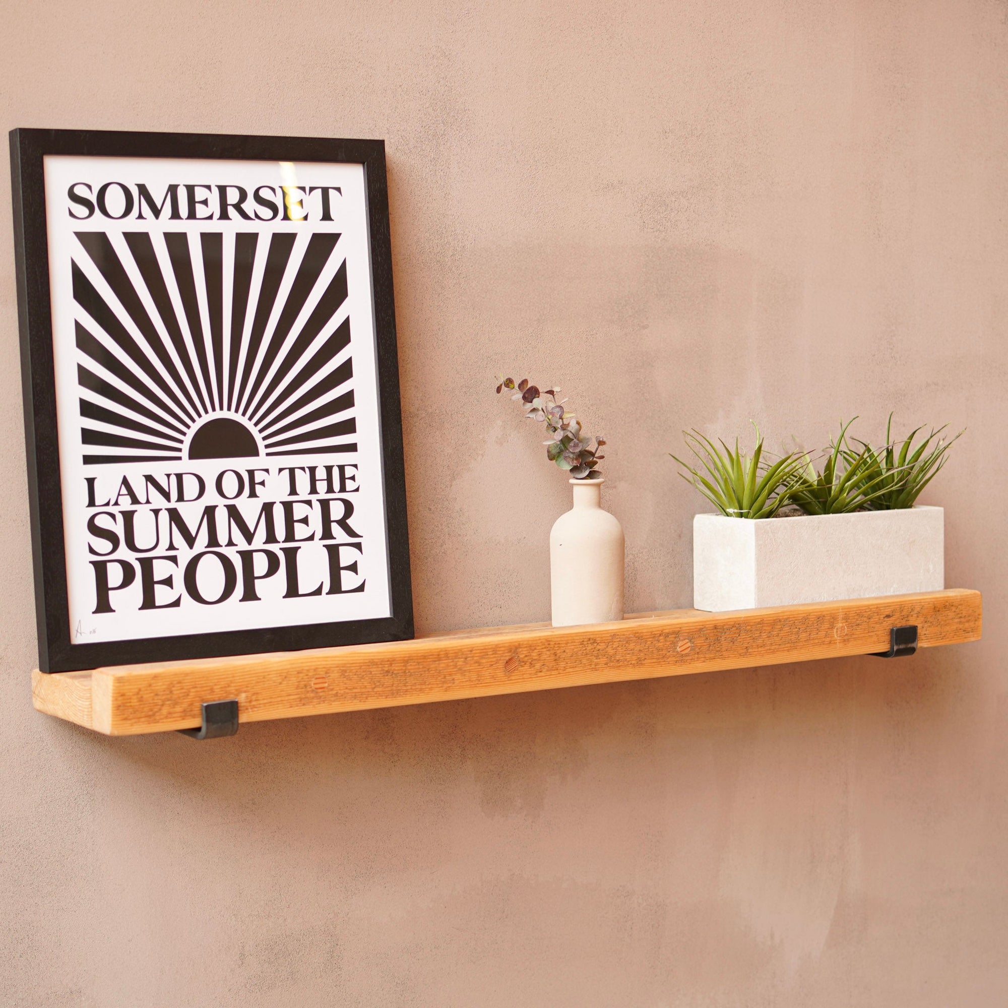Reclaimed Rustic Wooden Shelf Kits - Picture