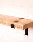 Propped scaffolding radiator shelf with metal propped brackets