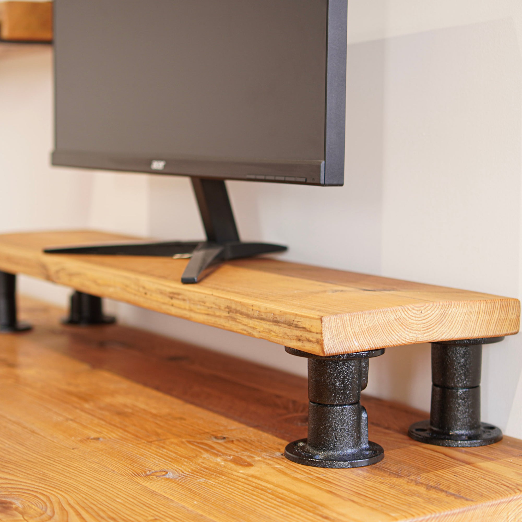 Rustic monitor stand