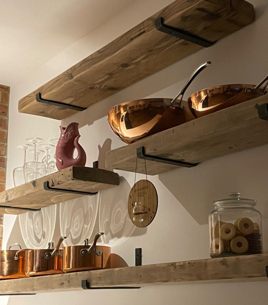 Reclaimed Chunky Kitchen Shelfs
