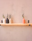 Reclaimed Rustic Narrow Shelf Kit (110mm width) - Hanging Bracket