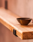 Reclaimed Rustic Narrow Shelf Kit (110mm width) - Propped Bracket