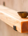 Reclaimed Rustic Chunky Narrow Shelf Kit (110mm width) - Hanging Bracket