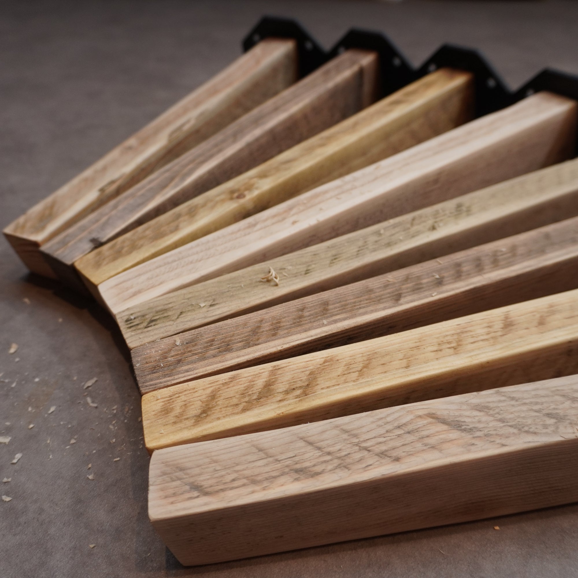 Wooden table legs