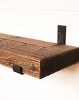 Reclaimed Rustic Chunky Wooden Shelf Kit (225mm width) - Hanging Bracket