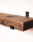 Reclaimed Rustic Chunky Radiator Shelf Kit (165mm width) - Hanging Bracket