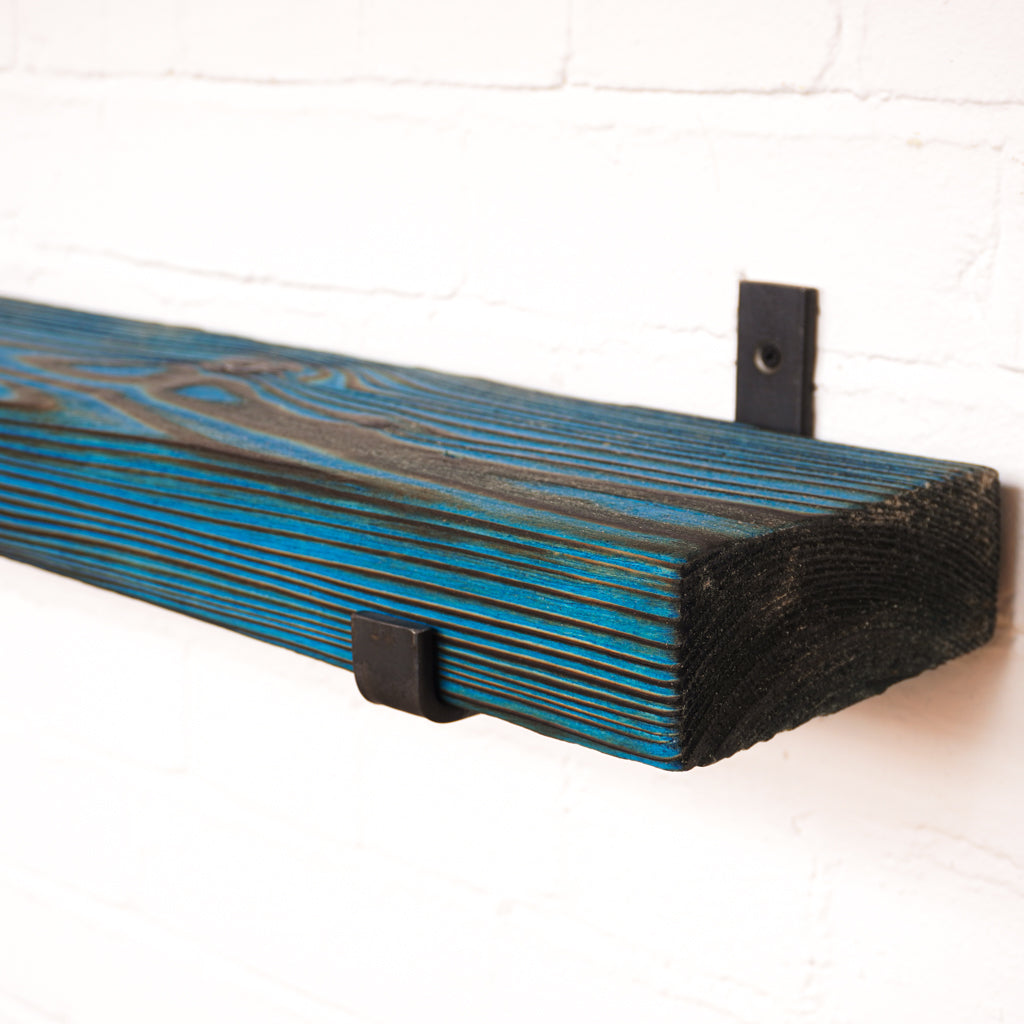 Reclaimed Rustic Chunky Radiator Shelf Kit (165mm width) - Hanging Bracket