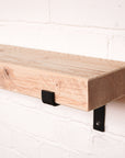 Reclaimed Rustic Chunky Radiator Shelf Kit (165mm width) - Propped Bracket