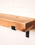 Reclaimed Rustic Chunky Radiator Shelf Kit (165mm width) - Propped Bracket