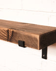 Reclaimed Rustic Chunky Radiator Shelf Kit (165mm width) - Propped Bracket