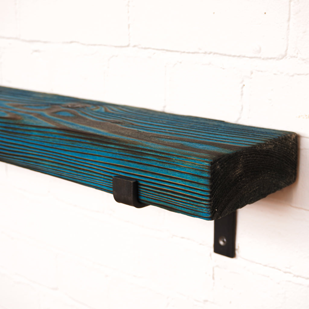 Reclaimed Rustic Chunky Radiator Shelf Kit (165mm width) - Propped Bracket