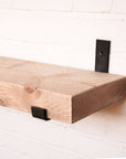 Reclaimed Rustic Chunky Wooden Shelf Kit (225mm width) - Hanging Bracket