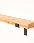 Reclaimed Rustic Narrow Shelf Kit (110mm width) - Propped Bracket