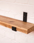 Reclaimed Rustic Narrow Shelf Kit (110mm width) - Hanging Bracket