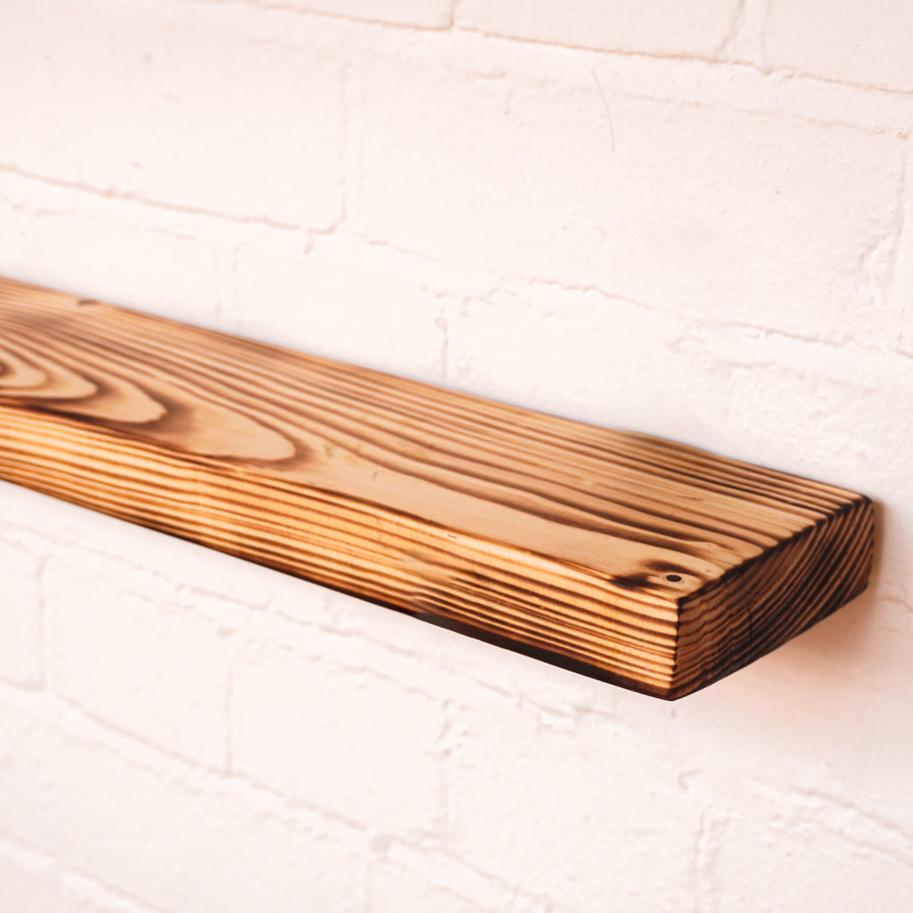 Scaffold board in skinny size with lightly flamed finish