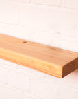New scaffold board with antique danish oil and floating brackets