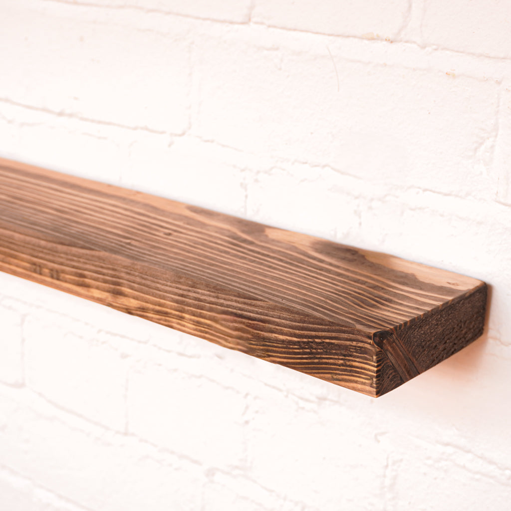 New scaffold board in reduced with with jacobean danish oil