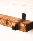 Reclaimed Rustic Chunky Narrow Shelf Kit (110mm width) - Hanging Bracket