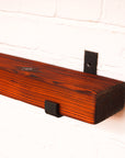 Reclaimed Rustic Chunky Narrow Shelf Kit (110mm width) - Hanging Bracket