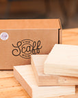 Reclaimed scaffold board samples unsanded options