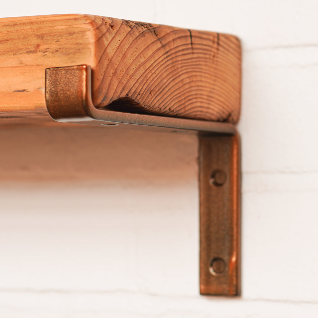 Sparkly brass shelf bracket