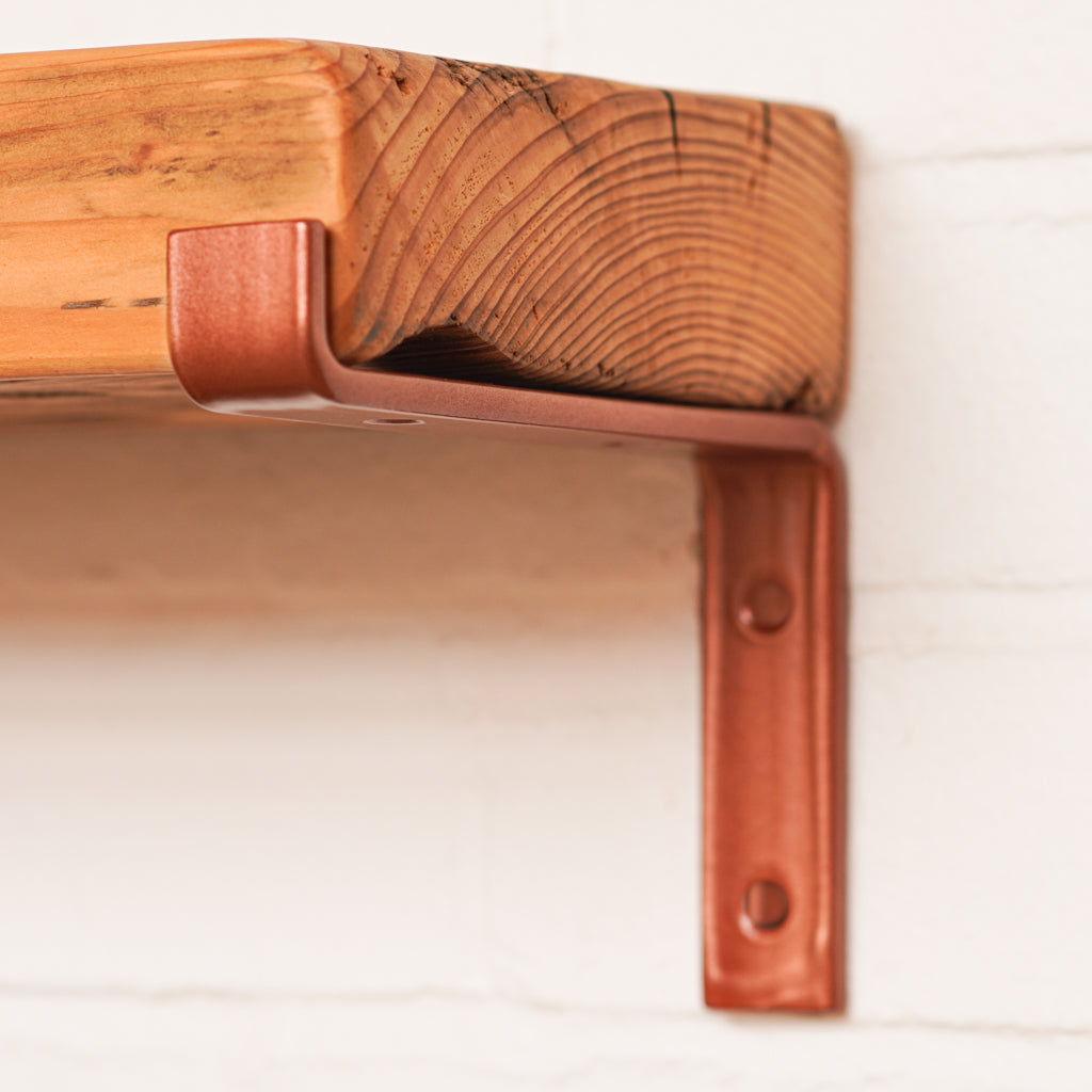 Copper colour shelf bracket