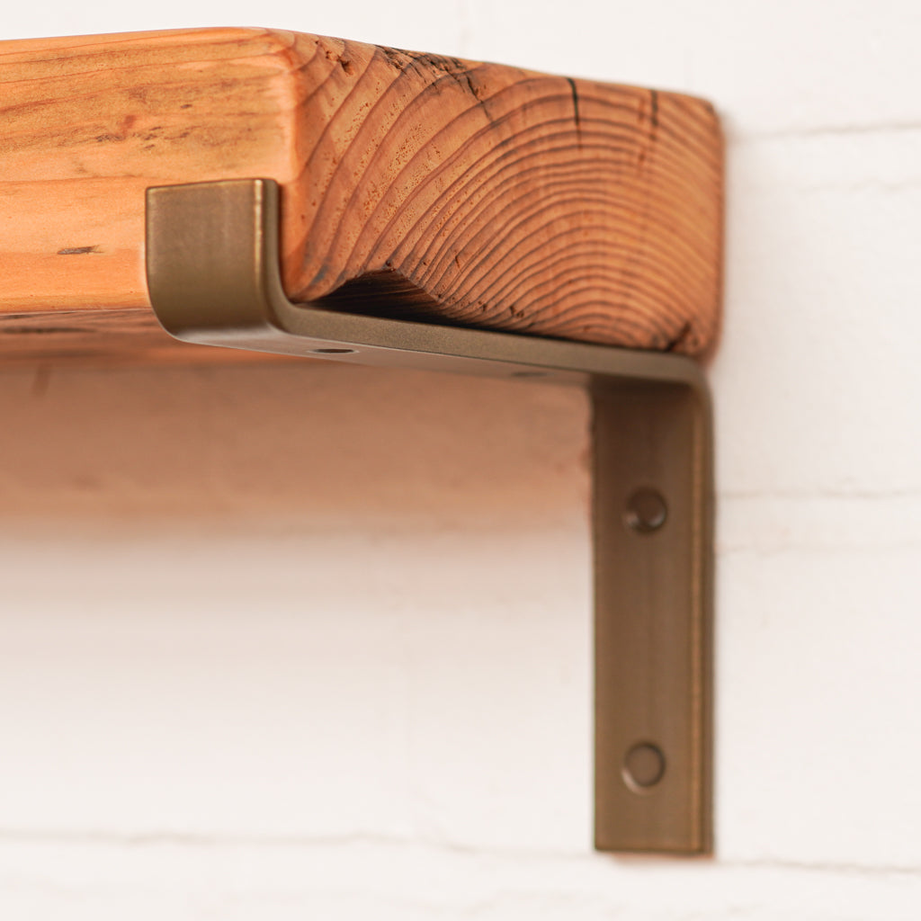 Golden brown colour shelf bracket