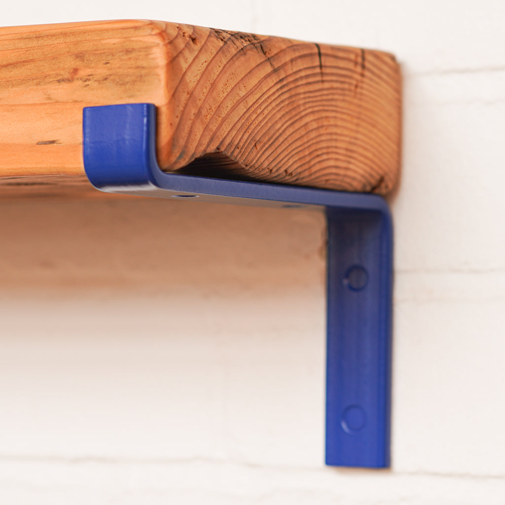 Blue colour shelf bracket