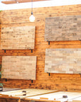 Scaffold board panel cladding
