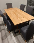 Scaffold Boards made in to a dining table