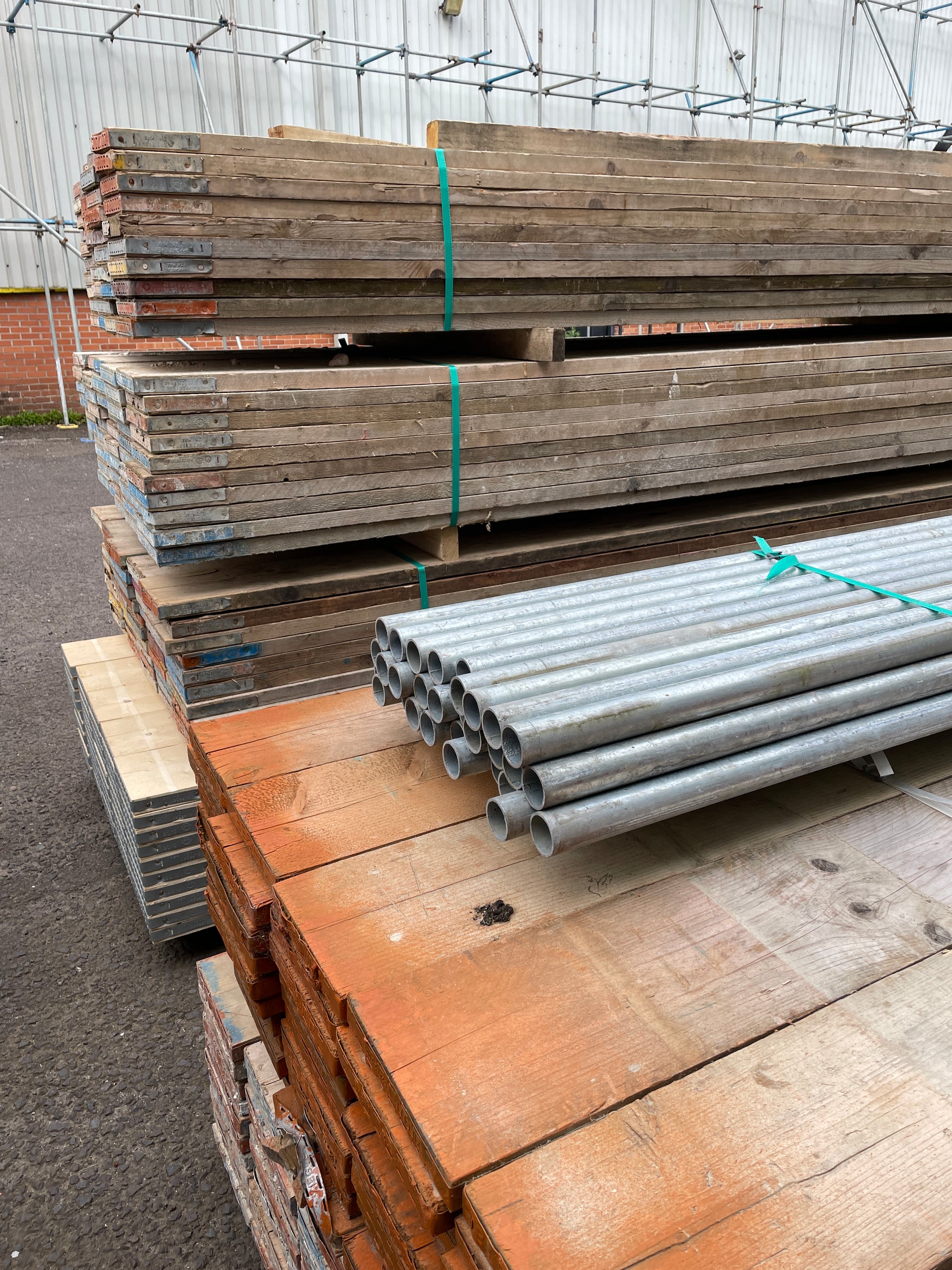 Delivery of scaffolding to The Scaff Shop