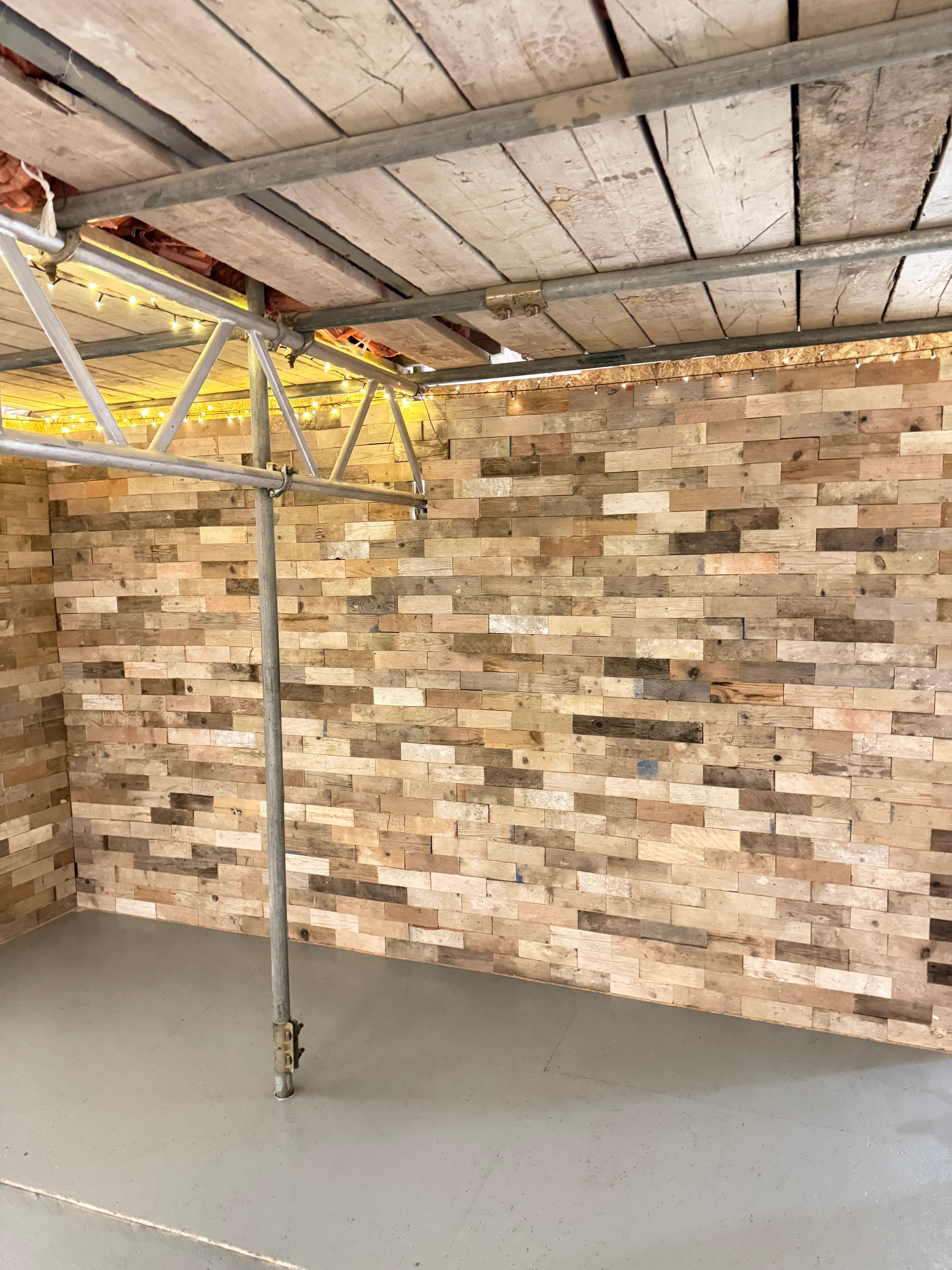 Scaffold Bricks Cladding feature wall