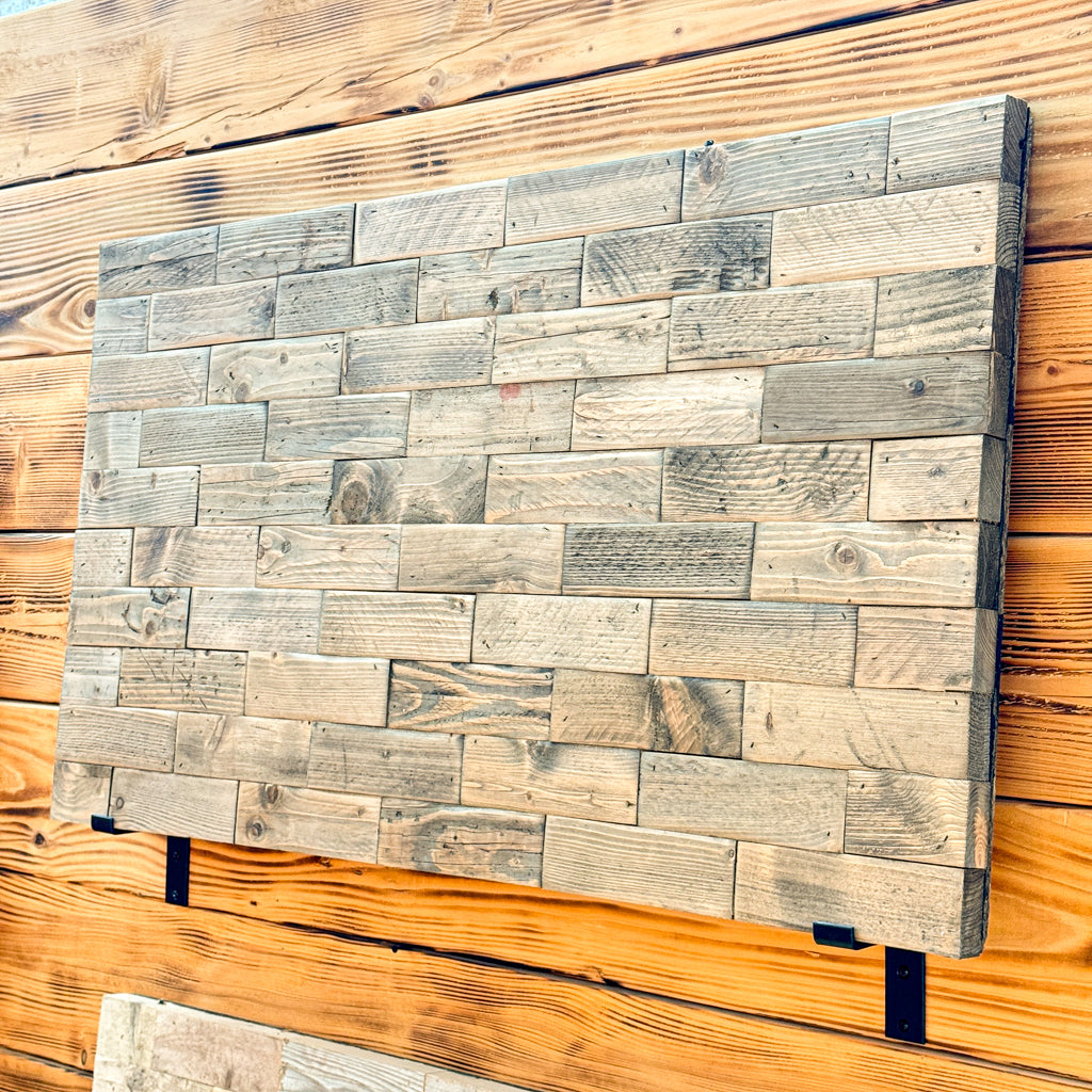 Dark wood parquet flooring