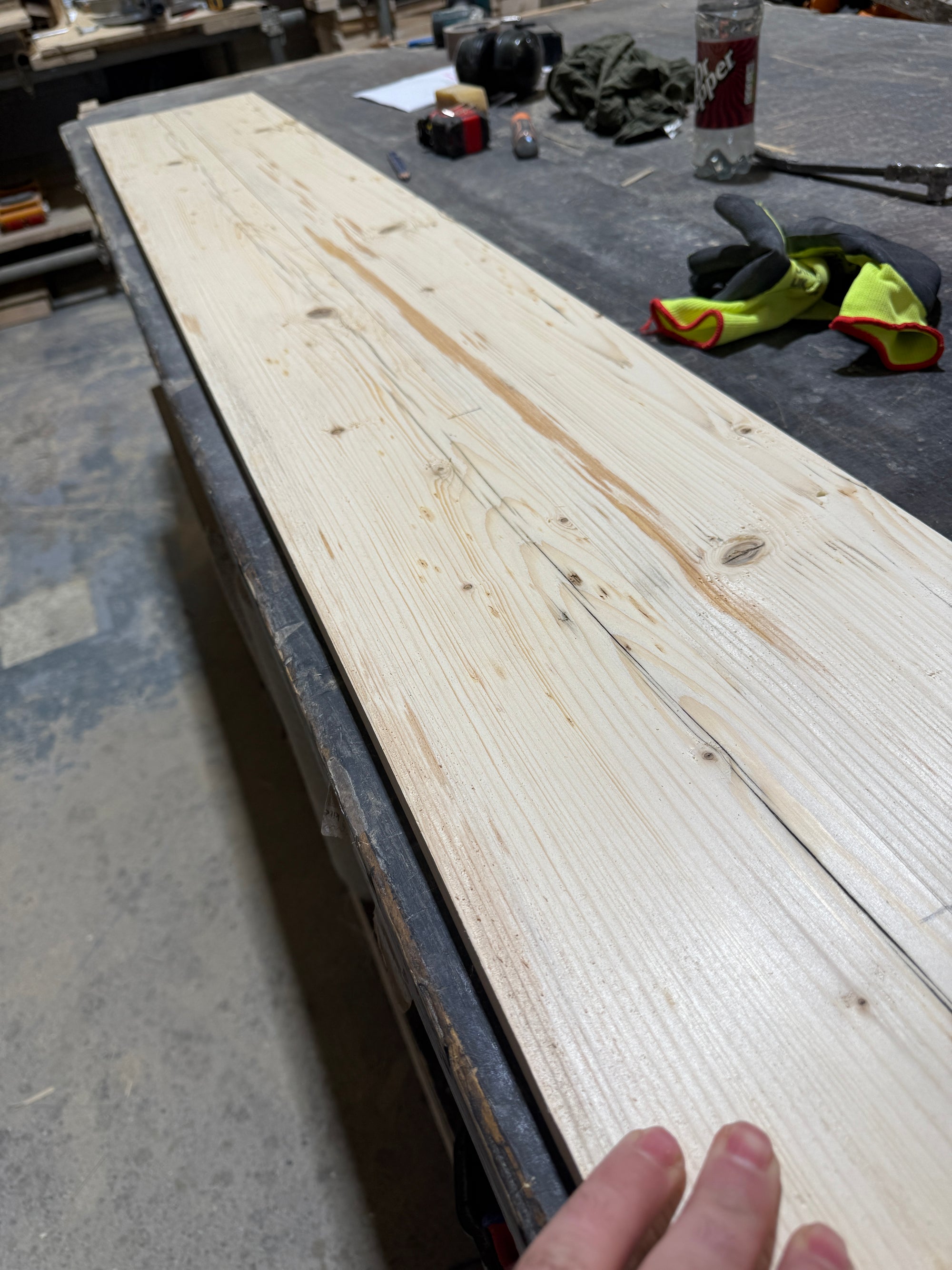 Spalted scaffolding board