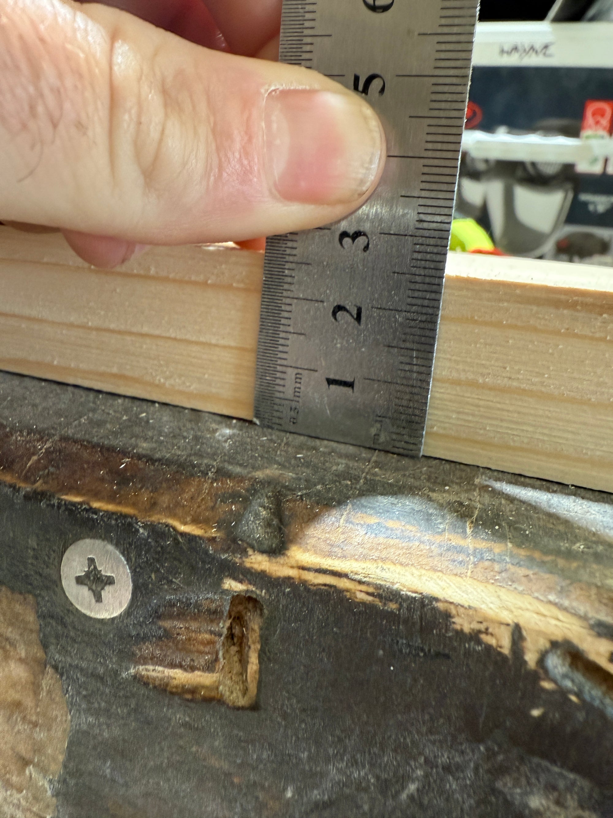 Making a scaffold board thinner