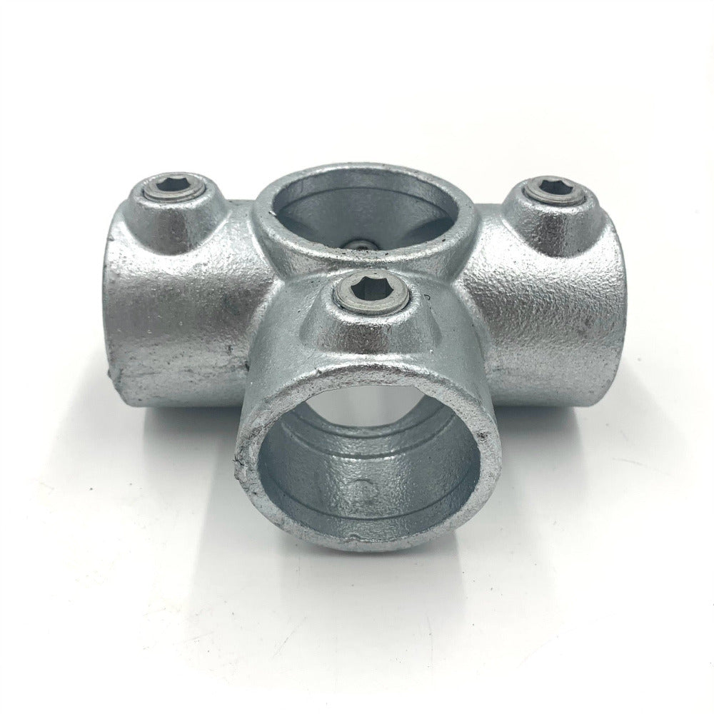 Scaffold Tube Clamp - 180 Degree 3-Way Outlet Tee (STC-176)