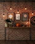 Rustic Wood Console Table (Rounded End)