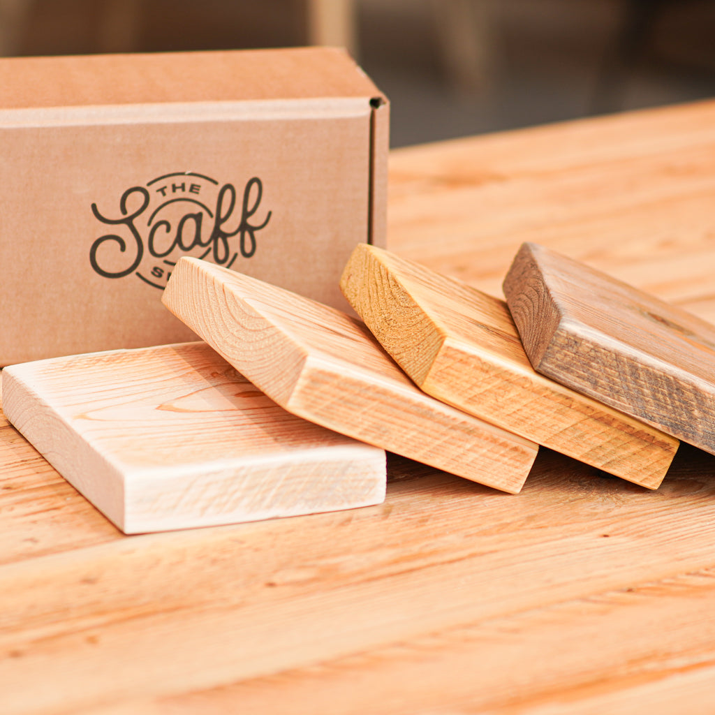 Reclaimed machine sanded samples