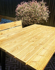 Re used scaffold timber outdoor garden set