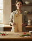 Stunning Scaffold Chopping Board being held by a beautiful woman