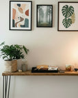 Rustic Wood Console Table (Rounded End)