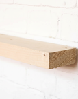 Wooden narrow scaffold board on a white background - unsanded