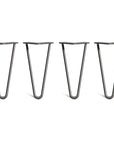 25cm 10inch legs in black heavy duty steel