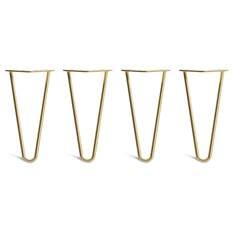 25cm 10 inch legs in brass colour