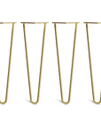 40cm 16inch hairpin legs in brass colour