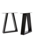 Box section legs made in a bench size to match table