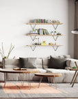 Hairpin legs on tables in dining room and modern family home