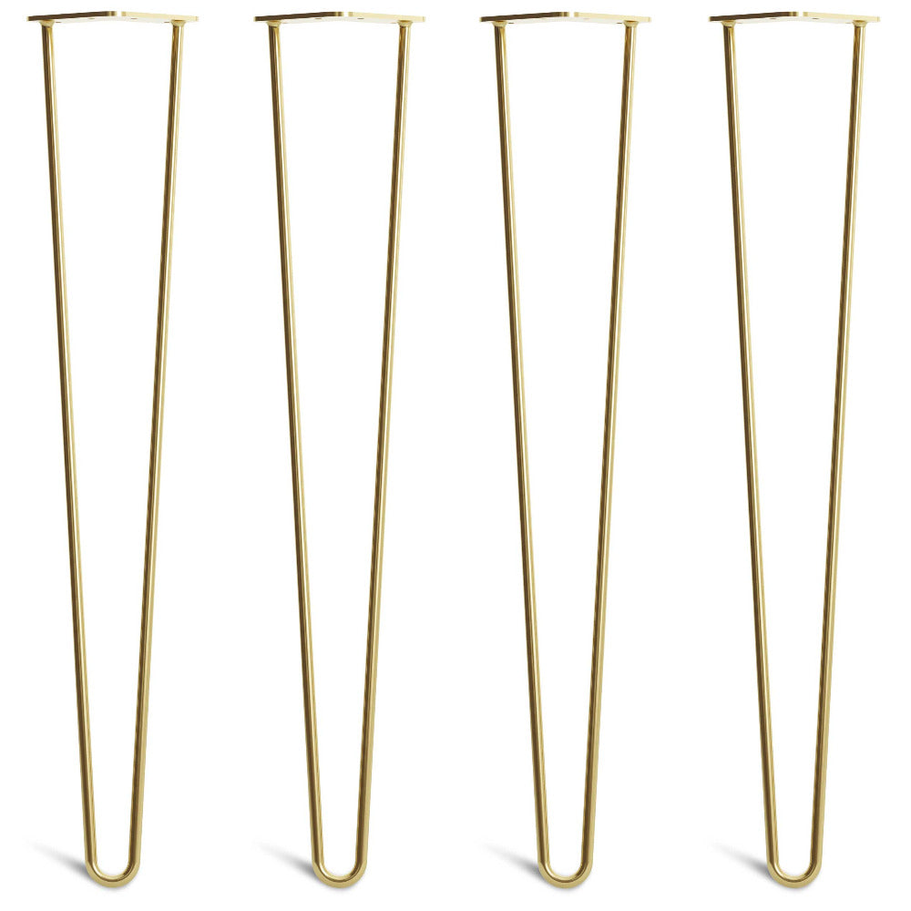71cm 28inch hairpin legs in brass colour