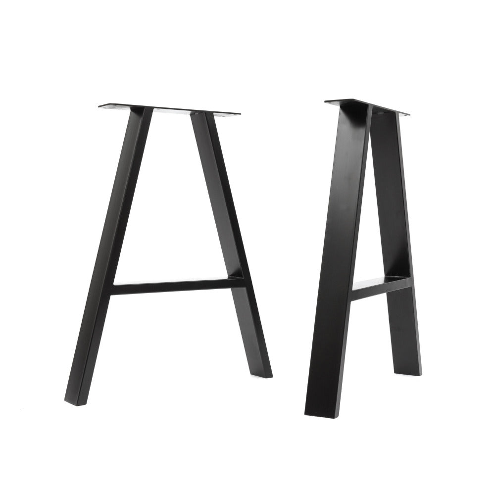 A-shaped heavy duty industrial steel legs for tables and benches