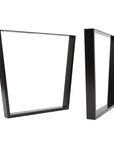 Heavy duty box section V frame legs in black
